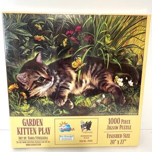 Garden Kitten Play Puzzle 1000 piece